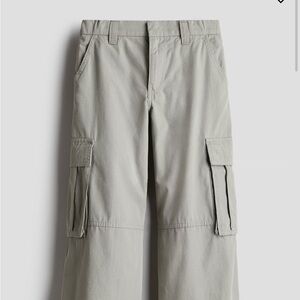NWT H&M Light Gray Cargo Pants